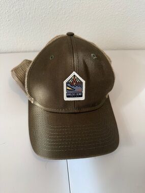 Brazos Bend Patch Trucker Hat in Olive